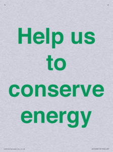 Help us to conserve energy 